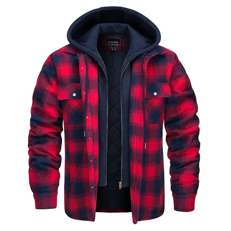 Aubrey | Flannel Hoodie